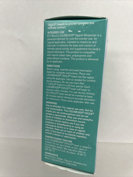 K-Y Liquibeads Vaginal Moisturizer Beads