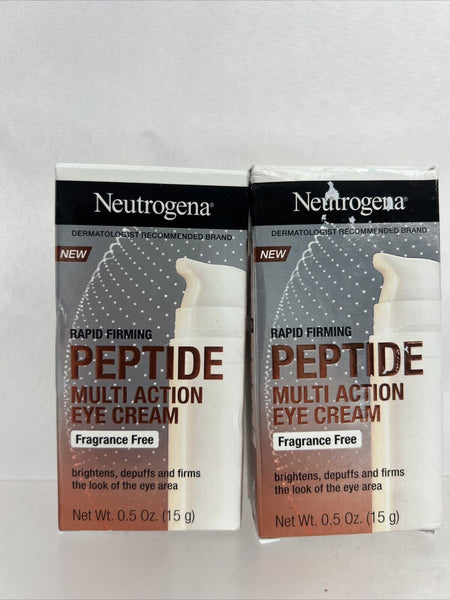 (2) Neutrogena Rapid Firming Peptide MultiAction Eye Creme Fragrance Fre Wrinkle