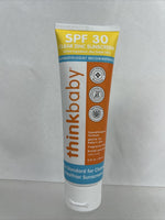 Thinkbaby Clear Zinc Sunscreen Broad Spectrum SPF 30 3 oz 3/24 COMBINE SHIP