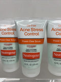 (4) Neutrogena Oil-Free Stress Control Power-Clear Scrub 4.2oz  12/23+