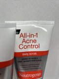 (5) Neutrogena All-in-1 Control Daily Scrub Breakouts Cleanser 4.2oz  10/23+