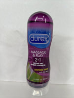 Durex Massage & Play 2 in1 Soothing Touch 6.7oz Aloe Personal Lubricant 4/23+