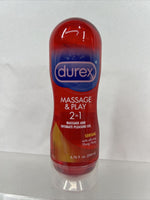 Durex Massage & Play 2 in1 Sensual Touch 6.7oz Ylang Personal Lubricant 4/23+