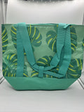 Martha Stewart Insulated Tote Cooler 2-Way Handle Travel Ice 30 Can Bag Leaves