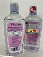 (2)  Dickinson's Witch Hazel Toner Hydrating Rose water  Hyaluronic 16oz Pink