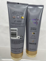 (2) Pantene Generation Beauty Silver & Glowing Conditioner for Grey & White Hair