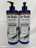 (2) Dr Teal's Moisture & Nourishing Coconut Oil Cocoa Butter Body Lotion￼ 18oz