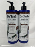 (2) Dr Teal's Moisture & Nourishing Coconut Oil Cocoa Butter Body Lotion￼ 18oz
