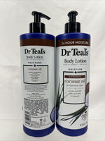 (2) Dr Teal's Moisture & Nourishing Coconut Oil Cocoa Butter Body Lotion￼ 18oz