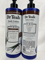 (2) Dr Teal's Moisture & Nourishing Coconut Oil Cocoa Butter Body Lotion￼ 18oz