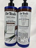 (2) Dr Teal's Moisture & Nourishing Coconut Oil Cocoa Butter Body Lotion￼ 18oz
