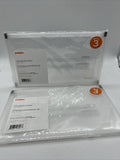 (2) Poppin 3 Small Zip Folios Clear : 10-1/4" x 6" : Protect & View Travel Pouch