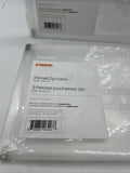 (2) Poppin 3 Small Zip Folios Clear : 10-1/4" x 6" : Protect & View Travel Pouch