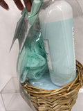 6pc Cucumber & Basil Brompton & Langley Spa Gift Set Scrub Lotion wash basket￼