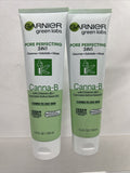 (2) Garnier Green Labs Canna-B Pore Perfecting 3in1 Cleanser Exfoliator Mask 4.4