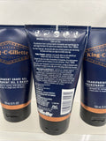 (3) King C Gillette Men's Shave Gel w/ White Tea & Argan Oil LIMITED EDITION 5OZ