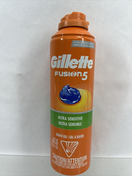 Gillette Fusion 5 HydraGel Shave Gel Ultra Sensitive 7 oz