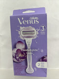 Gillette Venus Comfort Glide Freesia 3 Blade Razor & 2 Cartridges COMBINE SHIP