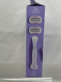 Gillette Venus Comfort Glide Freesia 3 Blade Razor & 2 Cartridges COMBINE SHIP