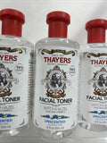 (4) Thayers Witch Hazel Facial Toner with Aloe Vera Unscented Alcohol Free 12oz