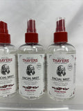 (4) THAYERS Alcohol-Free Witch Hazel Facial Mist Toner Aloe Vera Rose Petal 8oz