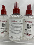 (4) THAYERS Alcohol-Free Witch Hazel Facial Mist Toner Aloe Vera Rose Petal 8oz