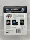 HP 564 TRI COLOR INK CARTRIDGE INKJET NEW cyan magenta yellow