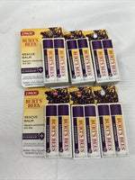 (12) Burt's Bees Rescue Balm Lip Balm Antioxidant-Rich Elderberry Repair Dry