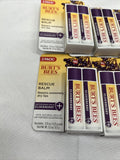 (12) Burt's Bees Rescue Balm Lip Balm Antioxidant-Rich Elderberry Repair Dry