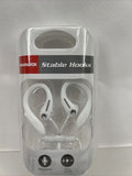 Magnavox White Stable Hooks Sure Fit Hands Free Built In Mic & Remote On Ear