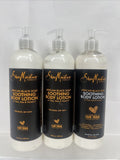 (3) Shea Moisture African Black Soap Soothing Body Lotion Sensitive Dry 16oz