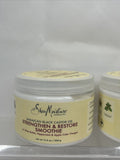 (2) Shea Moisture Strengthen & Restore Smoothie Hair Curl Black Caster 11.5oz