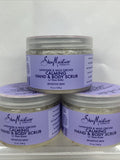 (3) Shea Moisture Lavender & Wild Orchid Hand & Body Scrub Sensitive 12oz