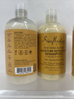 (3) Shea Moisture Moisture Retention Shampoo Sea Kelp & Conditioner Hair 13oz