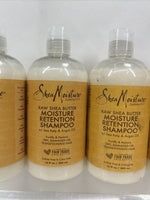 (3) Shea Moisture Moisture Retention Shampoo Sea Kelp & Conditioner Hair 13oz