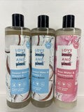 (3) Love Beauty & Planet Body Wash Coconut Rose Vitamin C Nourish Brighten 20oz