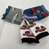 Amity Hosiery 3 pairs sock Car Fire Police Kid Cotton Polyester Spandex Red Blue