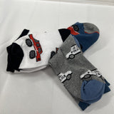 Amity Hosiery 3 pairs sock Car Fire Police Kid Cotton Polyester Spandex Red Blue