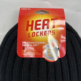 Heat Lockers Thermal Hat Black Unisex M/L Warm Winter Toboggan Beanie