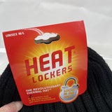 Heat Lockers Thermal Hat Black Unisex M/L Warm Winter Toboggan Beanie