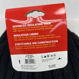 Heat Lockers Thermal Hat Black Unisex M/L Warm Winter Toboggan Beanie