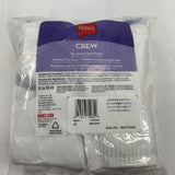Hanes Women's Crew Cushioned Heel & Toe Socks 5-9 Breathable 7 Pair COMBINE SHIP