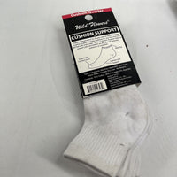 Wild Flowers Sock 9-11 Shoe Sz 5-10 Medium Weight Cushion Quarter 3 Pairs