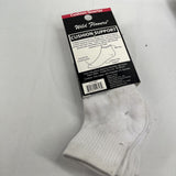 Wild Flowers Sock 9-11 Shoe Sz 5-10 Medium Weight Cushion Quarter 3 Pairs