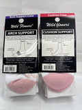 (2) Wild Flowers 9-11sz LADIES One SIZE Arch Support & CREW SOCKS Cushion 3 Pair