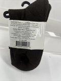 Brown  Men Health Circle Diabetic Socks No Bind Cushion Crew  9-11