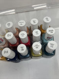 (15) Essie Nail Polish Lacquer No Repeats Bulk Lot Coral Blue Green Pink Mauve