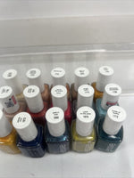 (15) Essie Nail Polish Lacquer No Repeats Bulk Lot Coral Blue Green Pink Mauve