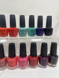 (18) OPI Nail Polish LACQUER  Color No Repeats O P I Nude Pink Red Blue Bulk Lot