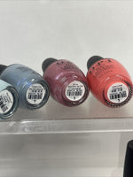 (18) OPI Nail Polish LACQUER  Color No Repeats O P I Nude Pink Red Blue Bulk Lot